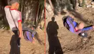 İzmir'de sokakta uyuyan adama şiddet uygulan şahıslar, o anları sosyal medyada paylaştı