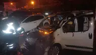 Batman'da park halindeki araç yandı