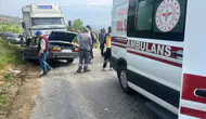 Manisa Salihli'de kamyon ile otomobil kafa kafaya çarpıştı : 1 ölü, 1 yaralı