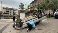 Zonguldak'ta freni boşalan Tofaş takla attı : 2 kişi yaralandı