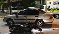 Edirne Keşan'da kaza : Otomobil ile motosiklet çarpıştı, 2 yaralı