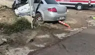 Kocaeli İzmit'te kaza : Otomobil ile belediye otobüsü çarpıştı, 3 yaralı