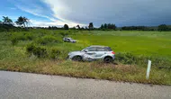 Çanakkale Ayvacık'ta kaza : Otomobil savruldu, sürücü yaralandı