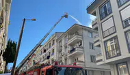 Küçükçekmece'de bina yangını