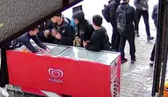 Adana'da dondurma çalan öğrenciler kameraya yakalandı