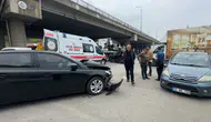 Samsun'da iki otomobil çarpıştı : 2 kişi yaralandı