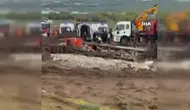 Ankara Gölbaşı'nda şantiyede çökme : 5 işçi yaralandı