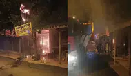 Adıyaman'da bir iş yeri alev alev yandı