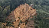 Giresun Bulancak'ta heyelan alarmı : 11 ev tahliye edildi