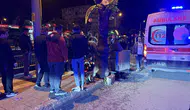 Kastamonu'da motosiklet otomobile çarptı, sürücü yaralandı