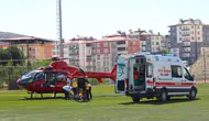 Malatya’da solunum yetmezliği hastası için ambulans helikopter havalandı