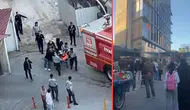 Diyarbakır'da otel inşaatında korkutan yangın : 13 kişi dumandan etkilendi