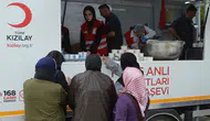 Türk Kızılay'dan, Samsun'da selzedelere sıcak yemek dağıtımı