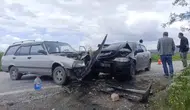 Çorum'da otomobiller çarpıştı : 3 yaralı