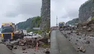Artvin'de heyelan : Bir tırda maddi hasar oluştu