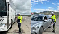 Kars'ta trafik denetimleri : Ekipler çalışmalarına devam ediyor