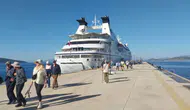Bodrum'da kruvaziyer hareketliliği ! Yüzlerce turistle geldi