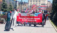 Erzurum’da sağlık çalışanlarından Gazze için 130. sessiz yürüyüş