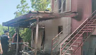 Manavgat'ta tarla içerisindeki evde yangın