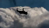 Erzurum Karayazı’da askeri helikopter yoğun yağışa yakalandı