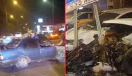 Muş'ta otomobil, park halindeki araçlara çarptı : 1'i ağır 3 yaralı