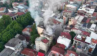 Fatih'te 5 katlı iş hanında yangın