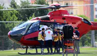 Malatya’da 75 yaşındaki hasta helikopter ambulansla sevk edildi