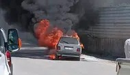 Sakarya Arifiye'de seyir halindeki araçta yangın çıktı
