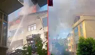 Tuzla'da çatı yangını : Alevler yandaki apartmana sıçradı