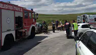 Çorum Alaca’da kavşakta iki otomobil çarpıştı : 1 kişi yaralandı