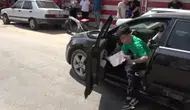 Adana'da YKS'ye son dakika yetişen aday el frenini çekmeyi unutup salona koştu