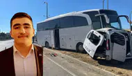 Isparta'da tur otobüsü ile otomobil kafa kafaya çarpıştı : 1 kişi öldü