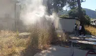 Muğla Bodrum'da işçi konteynerinde yangın