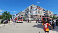 Çorum'da apartman yangını : 7 kişi dumandan etkilendi