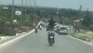 Kilis'te trafikte akrobatik hareketler yapan motosikletliye ceza