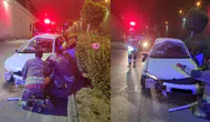 Hatay İskenderun'da kaza : Otomobil sürücüsü yaralandı