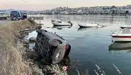 Samsun'da elektrikli araç kayalıklara devrildi