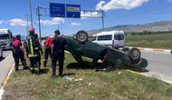 Erzincan'da takla atan otomobildeki 2 kişi yaralandı