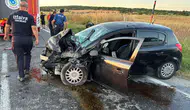 Tekirdağ'da ticari araçla çarpışan otomobilin sürücüsü öldü