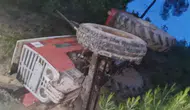 Bilecik'te traktör devrildi, sürücü yaralandı
