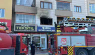 Niğde'de 8 katlı bir apartmanda yangın