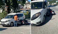 Zonguldak'ta motosiklet ile otomobil çarpıştı : 2 kişi yaralandı