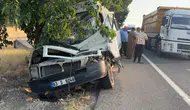 Şanlıurfa-Suruç yolunda zincirleme kaza : 4 araç birbirine girdi, 4 yaralı var