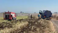 Tekirdağ'da kanola ve anız yangını : 300 dönüm alan zarar gördü