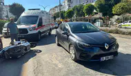 Muğla’da yaya geçidinde kaza : Yol vermek isteyen motosiklete otomobil çarptı