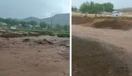Van'ın Saray ilçesinde sağanak yağış sele neden oldu