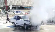 Kastamonu'da seyir halindeki araçta yangın