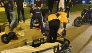 İnegöl’de motosiklet kazası : Emniyet şeridindeki 2 motosiklet çarptı, 3 yaralı