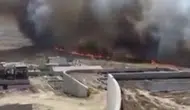 Büyükçekmece'de geniş alanda ot yangını : Ekipler sevk edildi