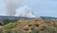 İzmir'de makilik alandan yangın çıktı